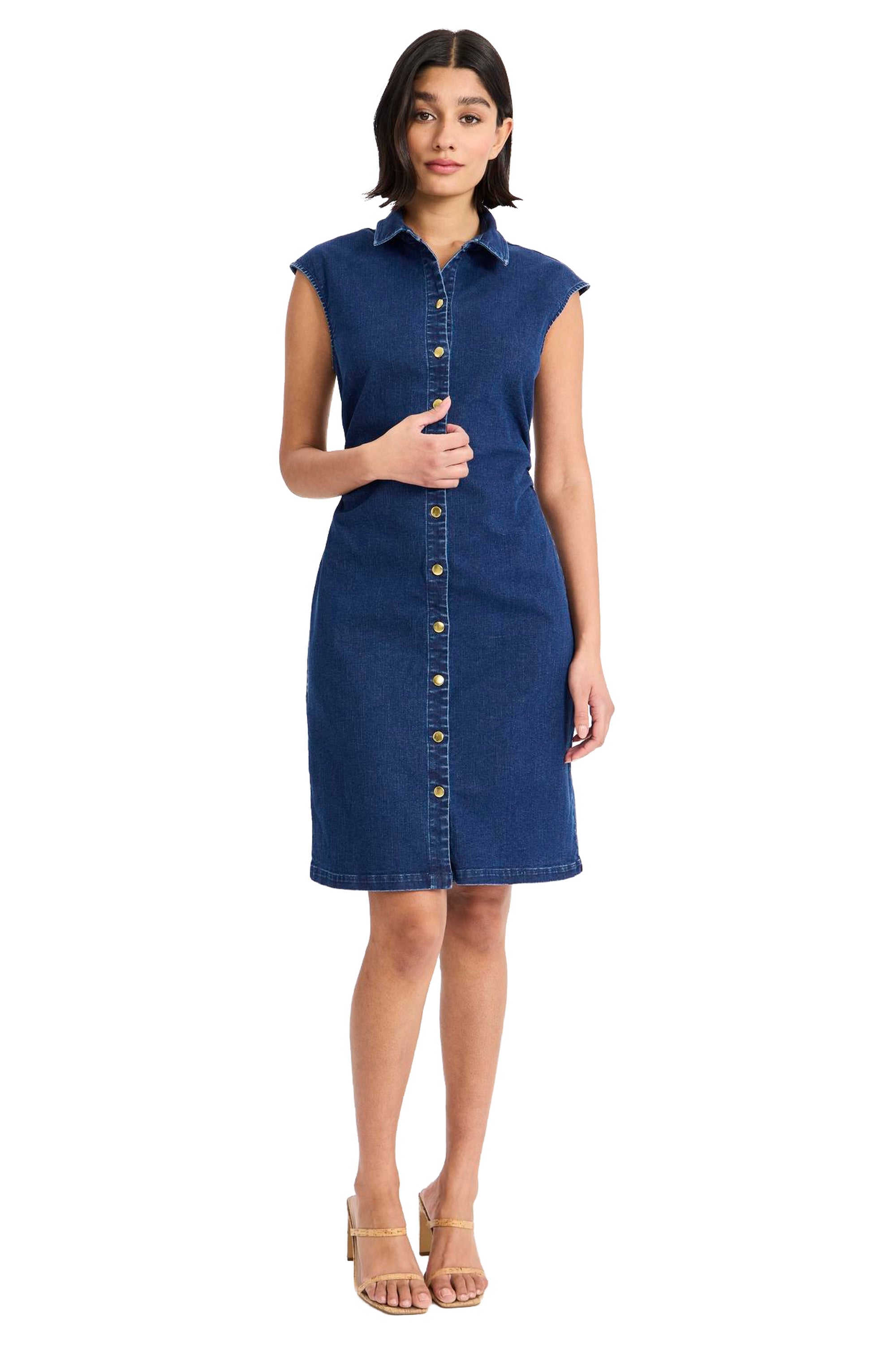 denim button up shirt dress AKOEE 2025 Long Sleeve for Women Collar Jean Dress with Pockets Loose Comfy Stretch Denim Tops (Medium, Light Blue), Ralph Cotton Stretch Denim Shirtdress