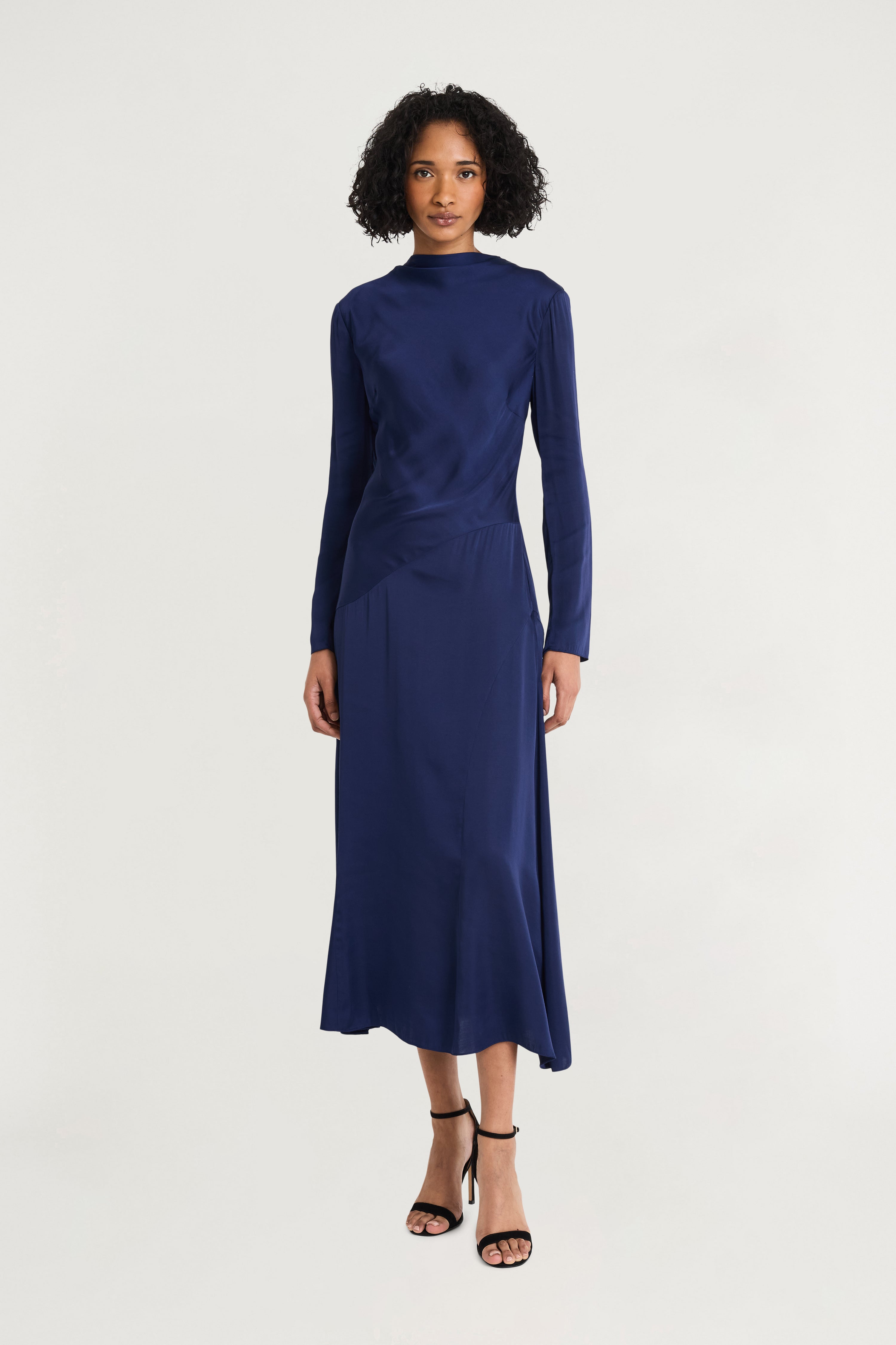 Luxely Long Sleeve Mock Neck Maxi Dress - Dresses & Skirts Luxely Long Sleeve Mock Neck Maxi Dress - Dresses & Skirts