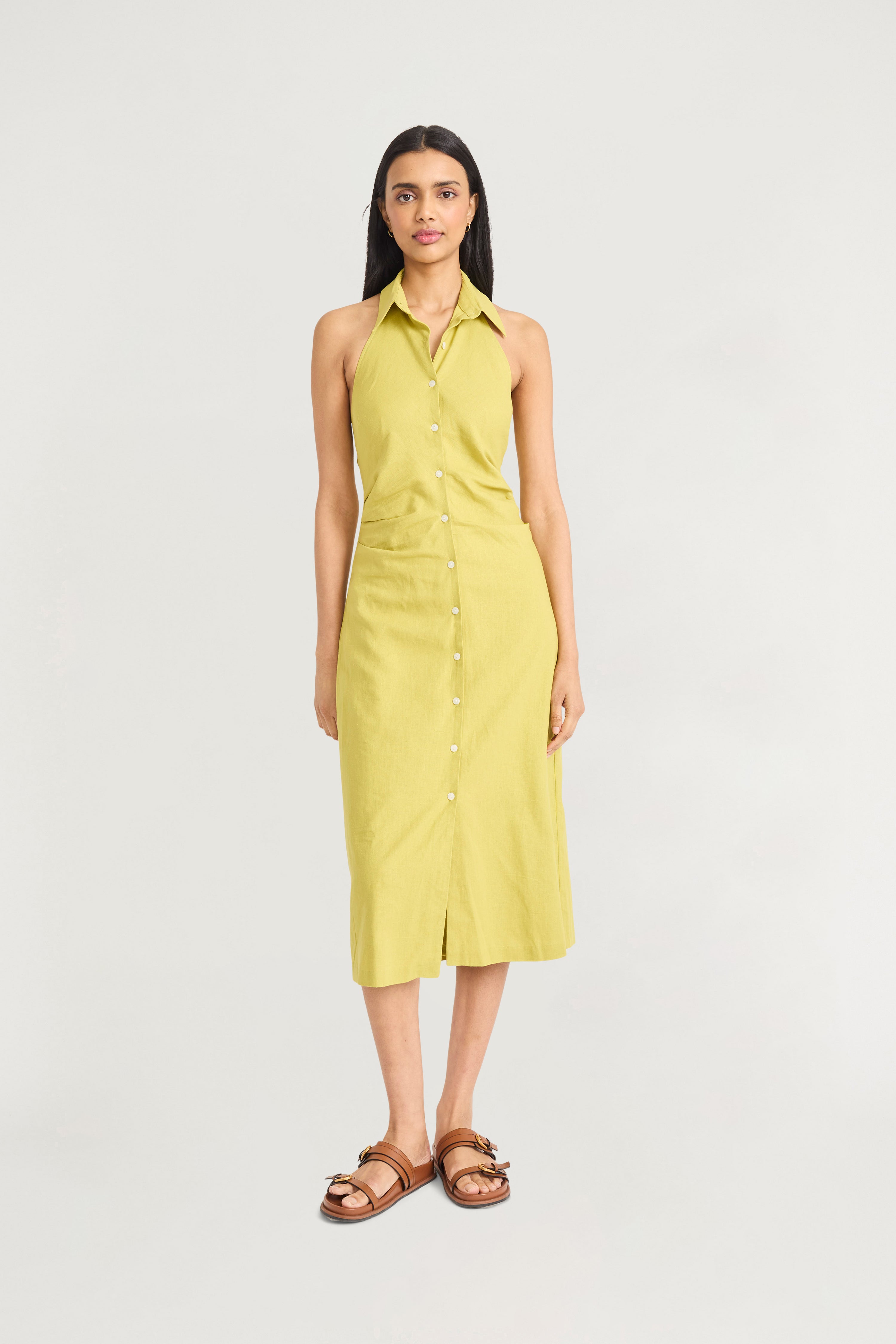 halter dress shirt THRIFT FLIP: From button up shirt to halter neck dress! The Essentials Club