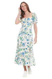 Kristin in Butterflies Midi A-Line Dress