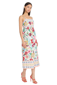 Lionel Linen Spaghetti Strap Midi