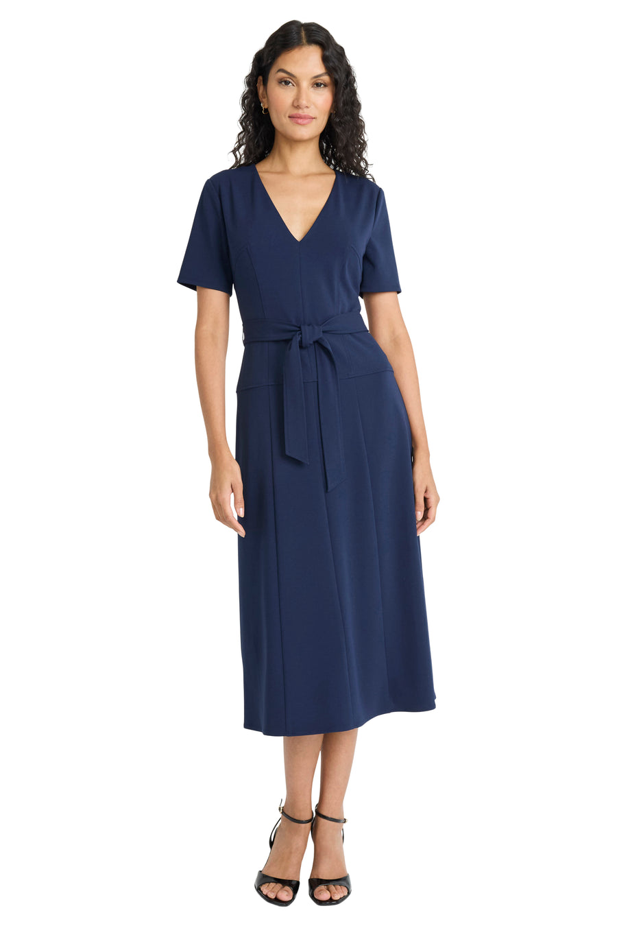 Rhoda Midi Fit & Flare Sweater Dress Fit and Flare | Maggy London Rhoda Midi Fit & Flare Sweater Dress Fit and Flare | Maggy London
