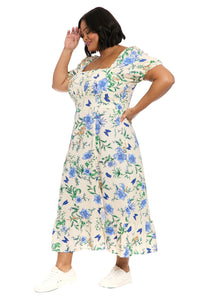 Kristin in Butterflies Midi A-Line Dress