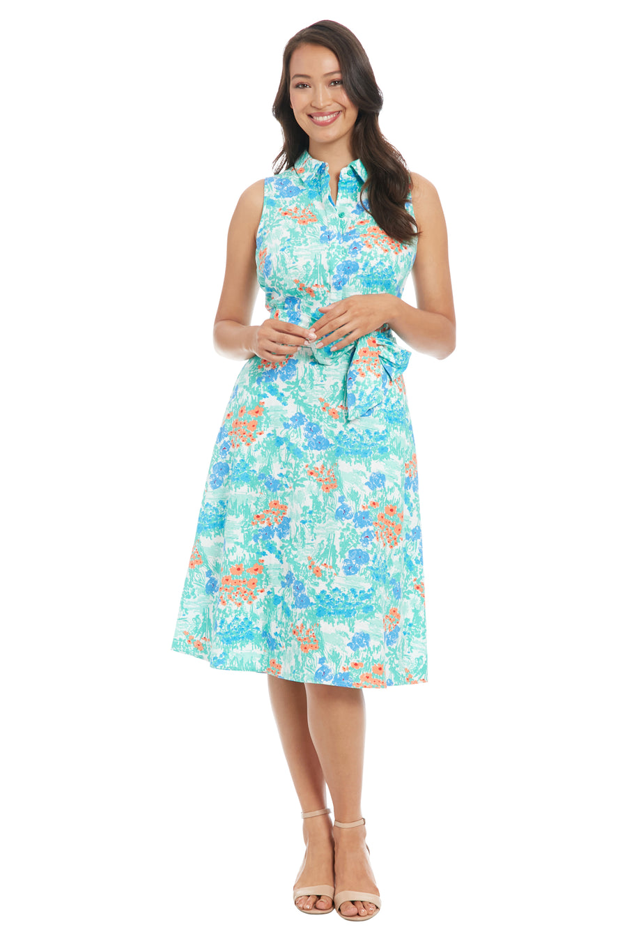 Manuela Shirtdress: in Artistic Floral