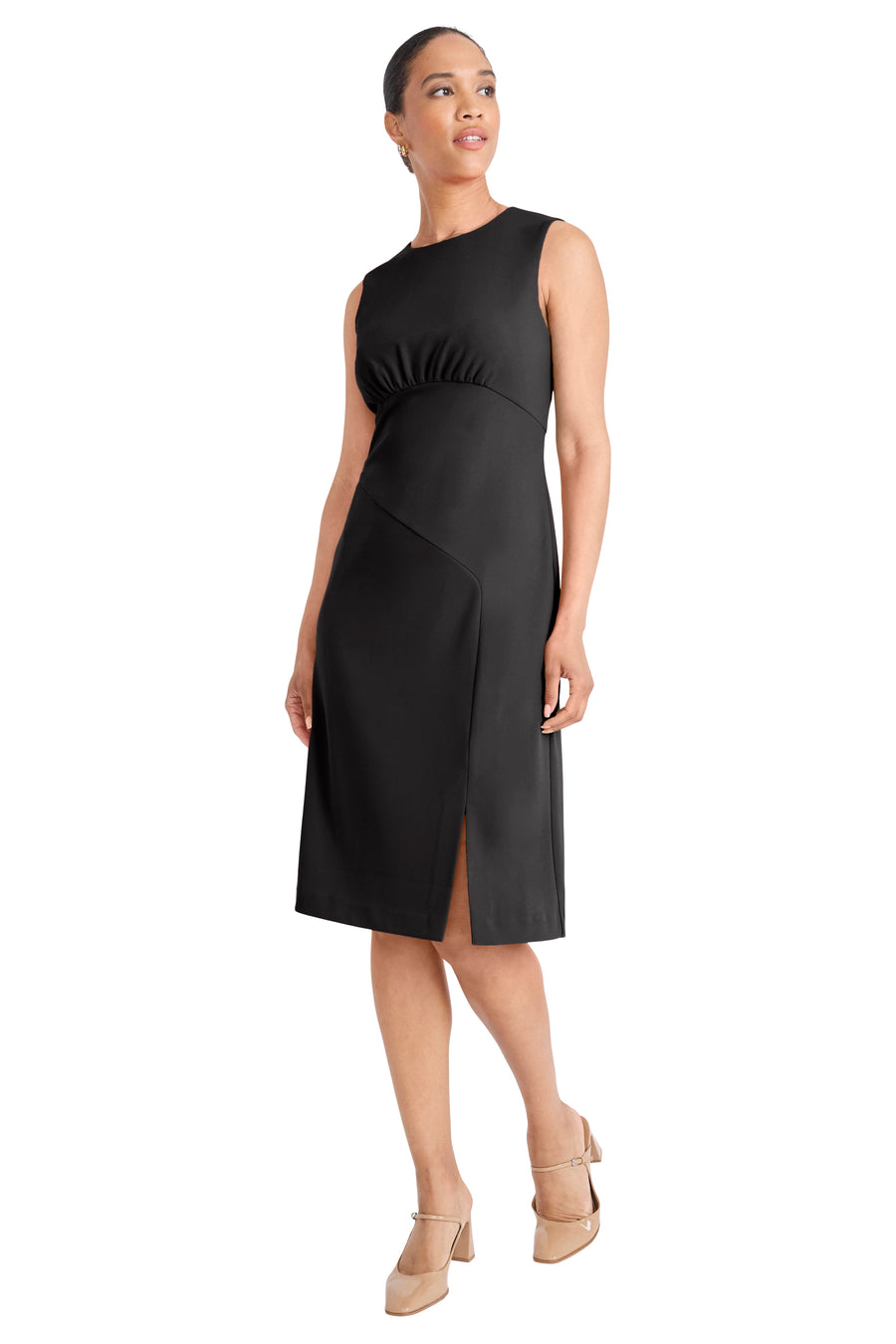 Milana Midi Sleeveless Dress A-Line | Maggy London Black / Standard / 16 Milana Midi Sleeveless Dress A-Line | Maggy London Black / Standard / 16