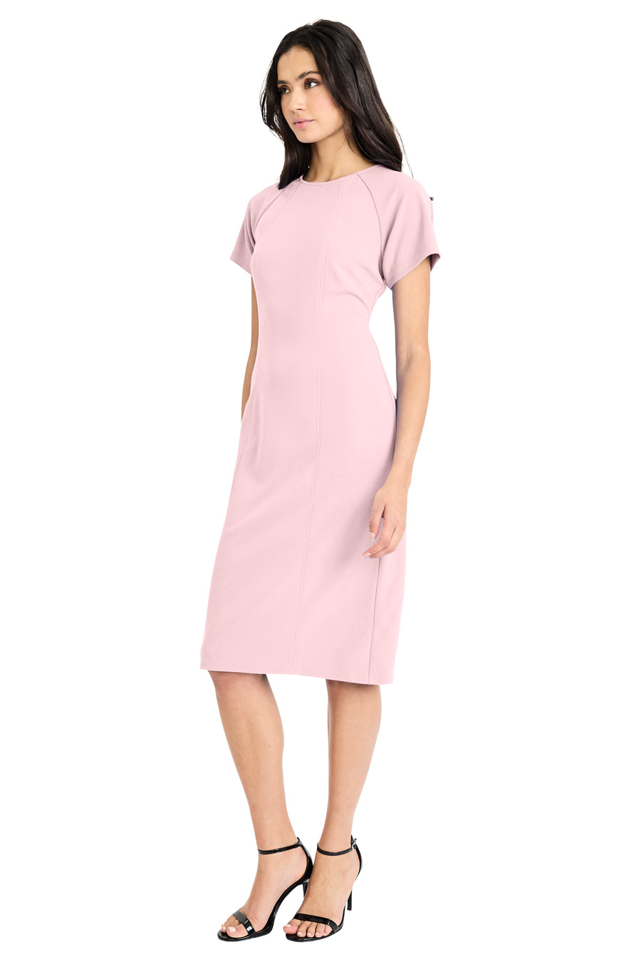 Isabela Short Sleeve Tailored Sheath Dress