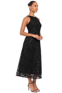 Constance in Sequin Swirl Mesh