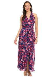 Amberlyn Halter Maxi in Floating Buds