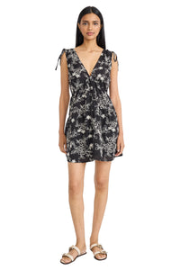 Wes Shoulder Tie Mini in Peony Embroidery