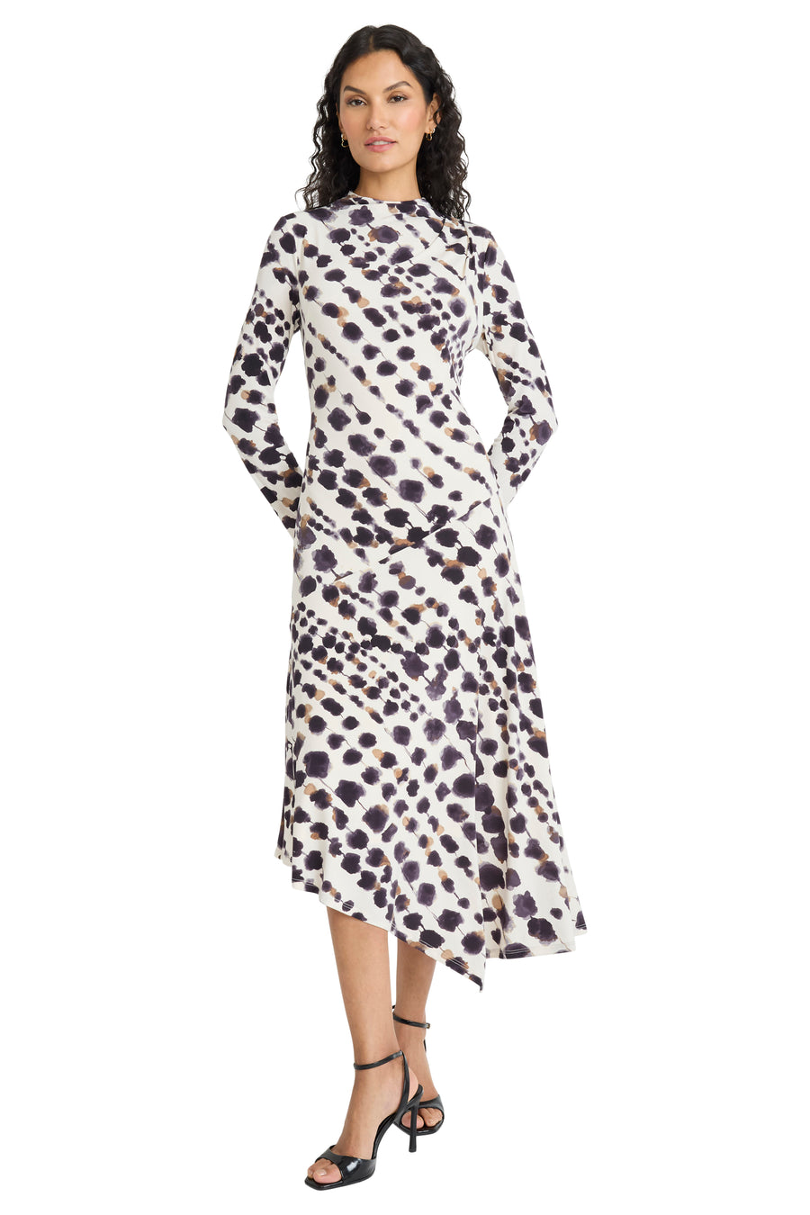 Lisette Midi A-Line Dress Long Sleeve | Maggy London Lisette Midi A-Line Dress Long Sleeve | Maggy London