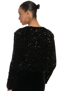 Kennedy Sequin Bow Cardigan