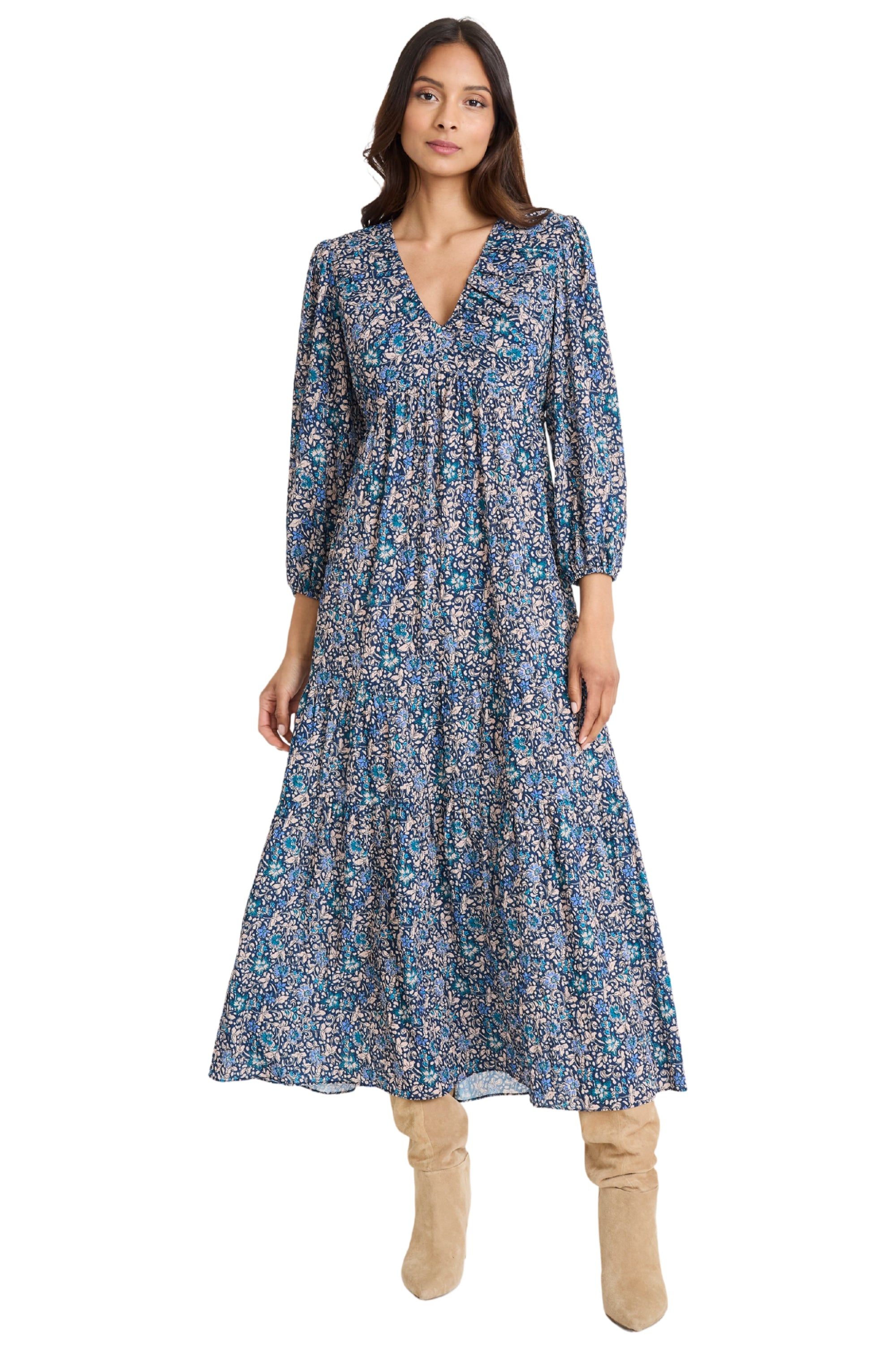 FLUTTER SLEEVE LACE MIDI Maggy London FLUTTER SLEEVE LACE MIDI Maggy London