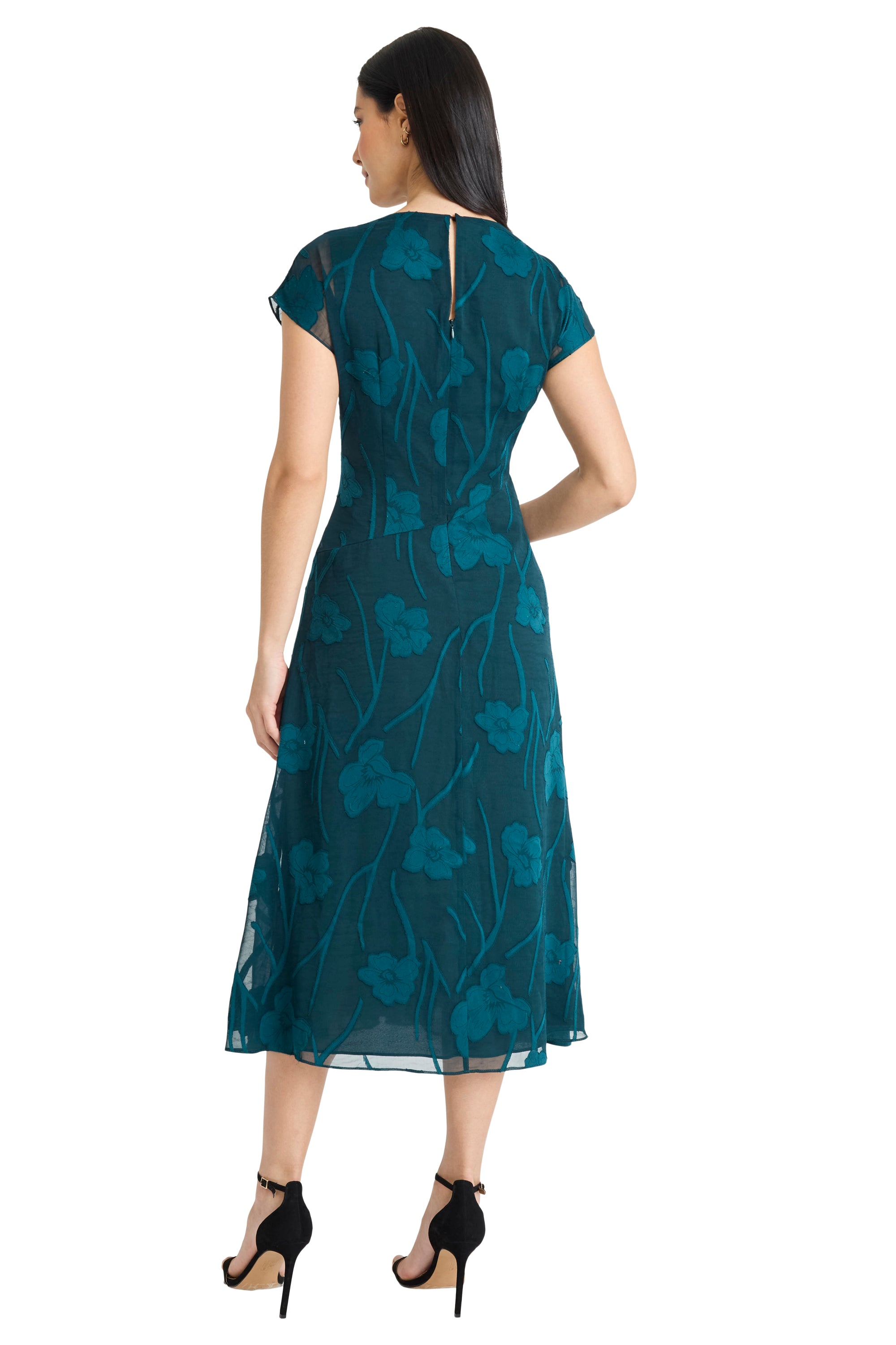 Rhonda Dolman Midi in Pansies Jacquard