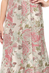 Robinson Seamed Ballroom Skirt in Vintage Rose