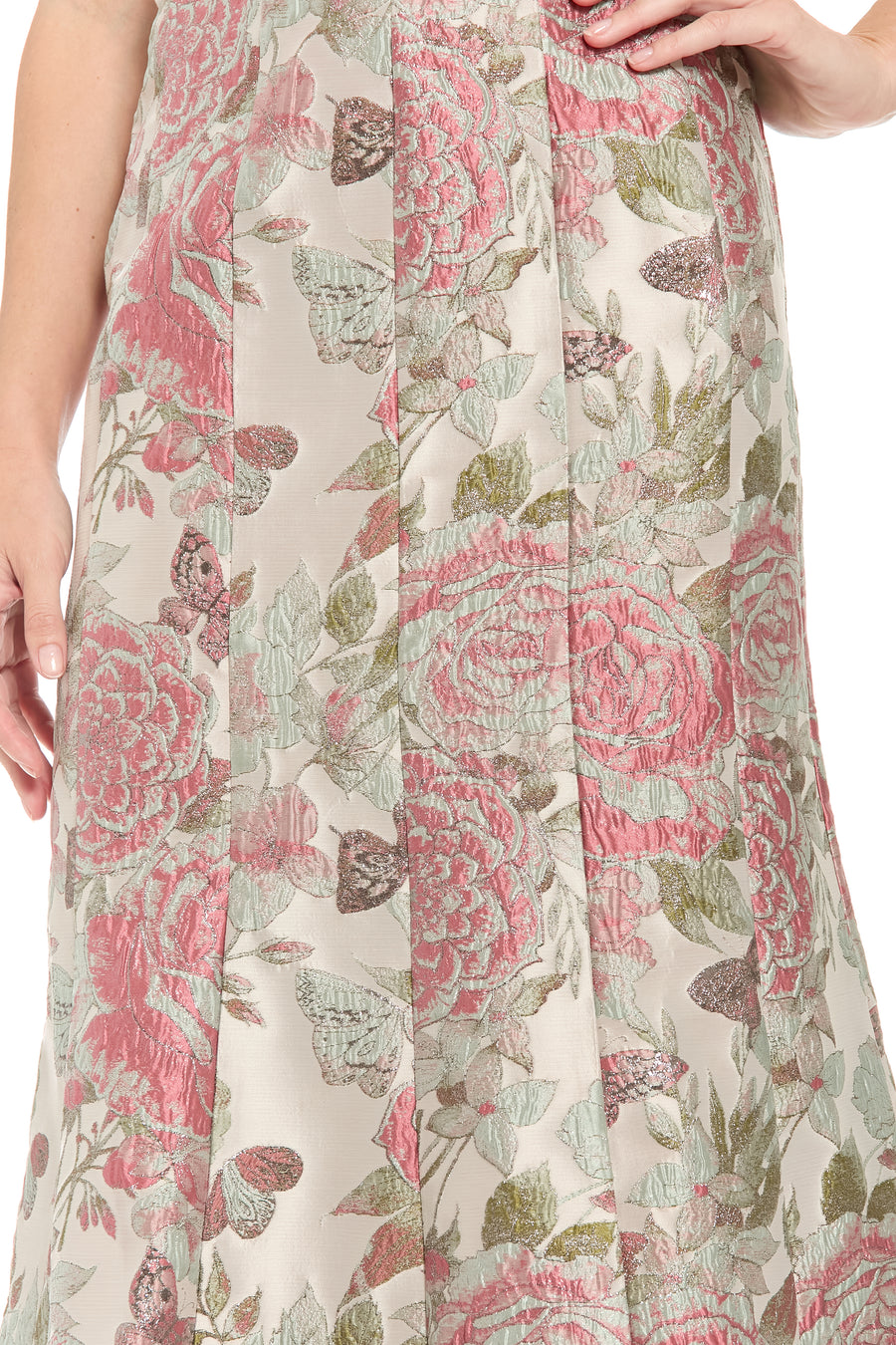 Robinson Seamed Ballroom Skirt in Vintage Rose