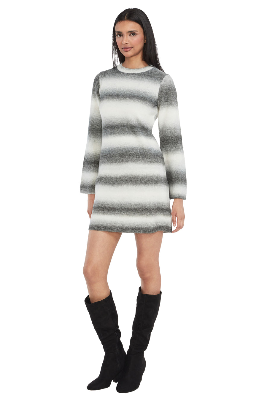 Leon Striped Sweater Dress