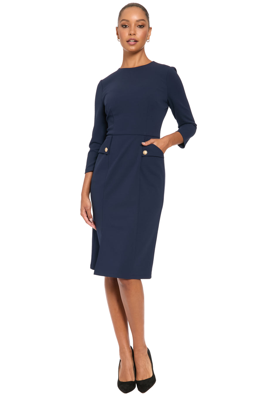 Filippa Dress in Scuba Crepe