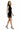Kai Velvet Lace-Trim Mini Dress