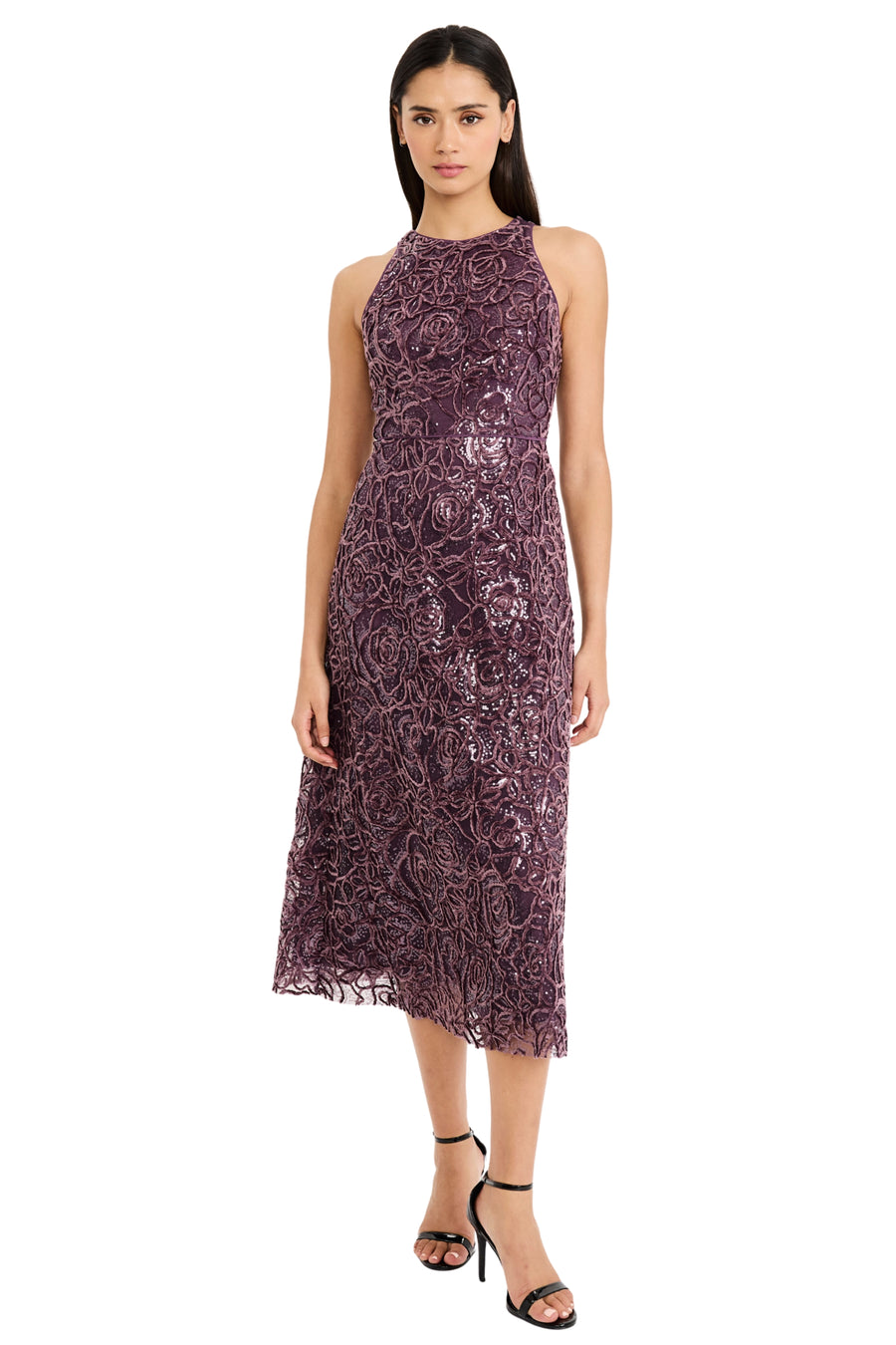 Constance in Sequin Swirl Mesh