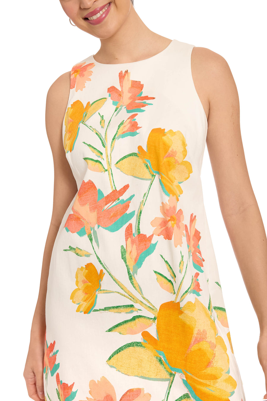 Miranda Cotton Shift in Textured Frond