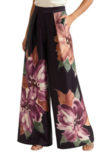 Astor Pleated Wide Leg Pant in Euphoric Blooms