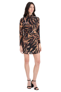 Shivana Animal Print Tie-Back Mini