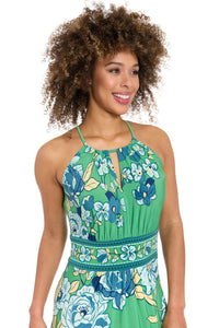Morris Maxi in Diagonal Roses