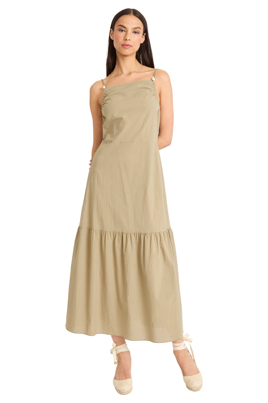 Brian Cotton Lace Back Midi