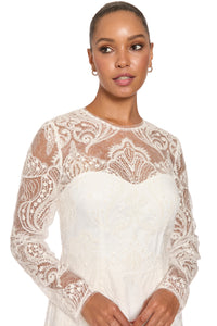 Regine Long Sleeve Lace Mini