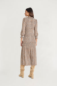 Samuel Printed Ruffled  Midi Dress