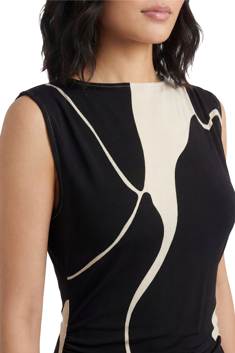 Leonor Midi Sheath Dress in Matte Jersey