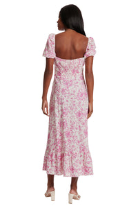 Kristin Short Sleeve in Floral Toile Linen