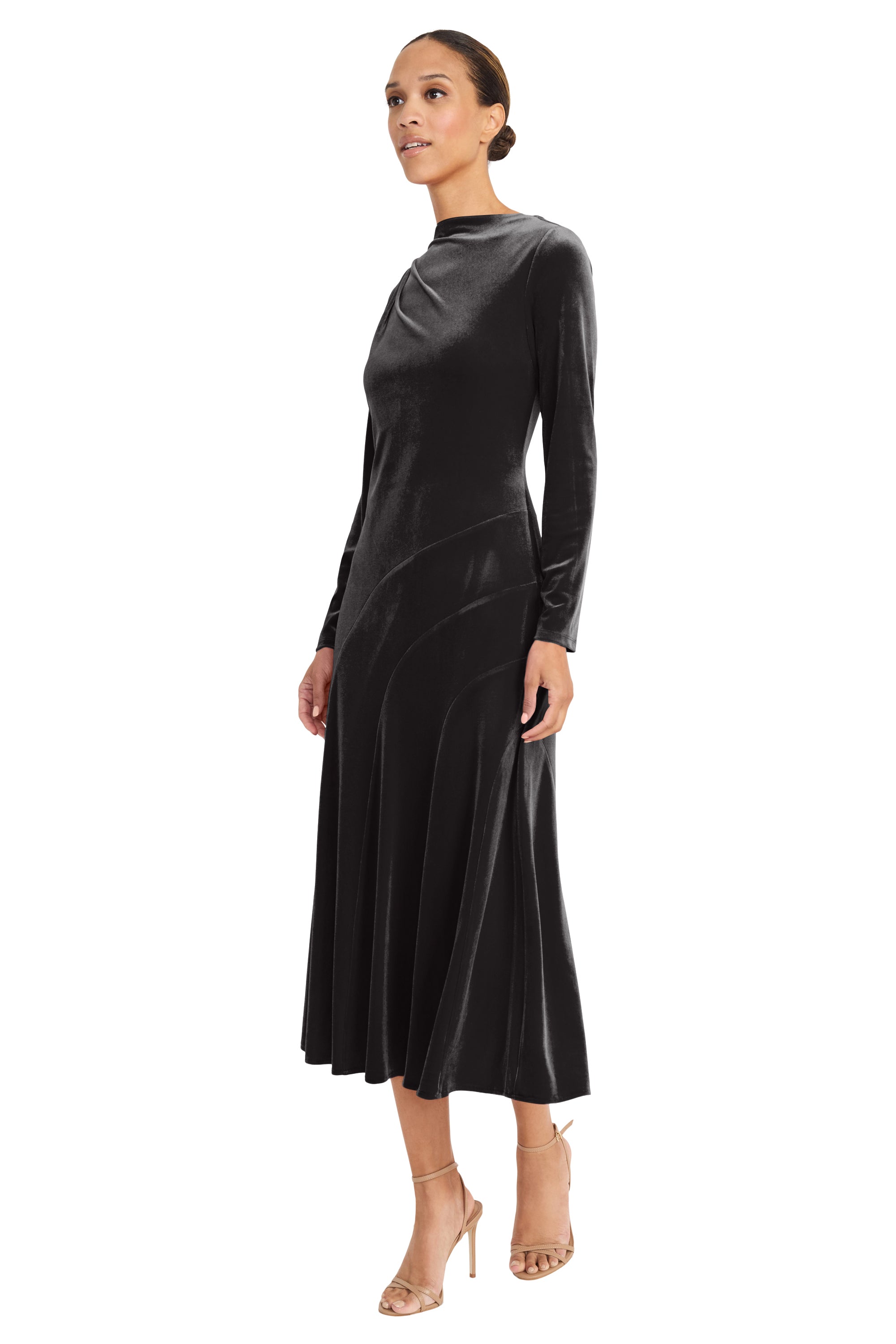 Arina Velvet Empire Midi Dress - FINAL SALE Arina Velvet Empire Midi Dress - FINAL SALE