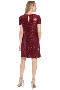 Amada T-Shirt Dress in Geo Sequin