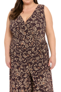 Gaia Jumpsuit: in Floral Dashes