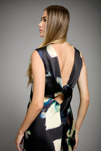 Meg Cowl Back Halter Gown
