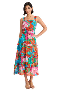 Martha Tiered Ruffle Midi
