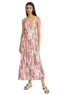 Julian Tiered Sleeveless Maxi in Crafted Patchwork