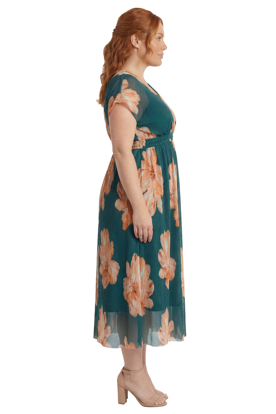 Diondra Empire Pleated Mesh Midi