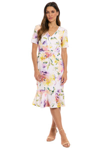 Brandi in Watercolor Blooms - FINAL SALE
