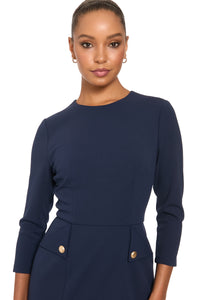 Filippa Dress in Scuba Crepe