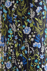 Constance Embroidered Floor Length Skirt in Summer Garden Embroidery