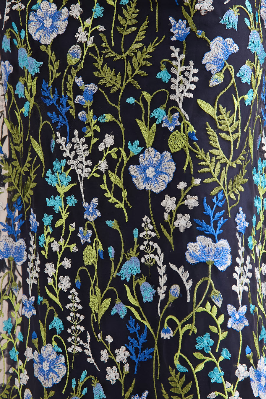 Constance Embroidered Floor Length Skirt in Summer Garden Embroidery