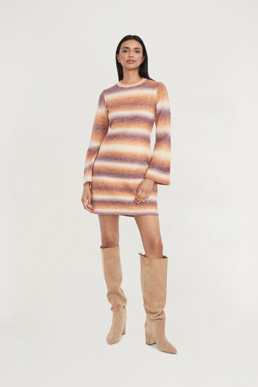 Leon Striped Sweater Dress