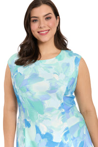 Connie Cap Sleeve Fit & Flare in Exploding Floral