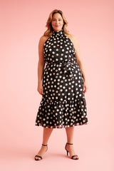 Elina Halter Midi in Dotty Heart