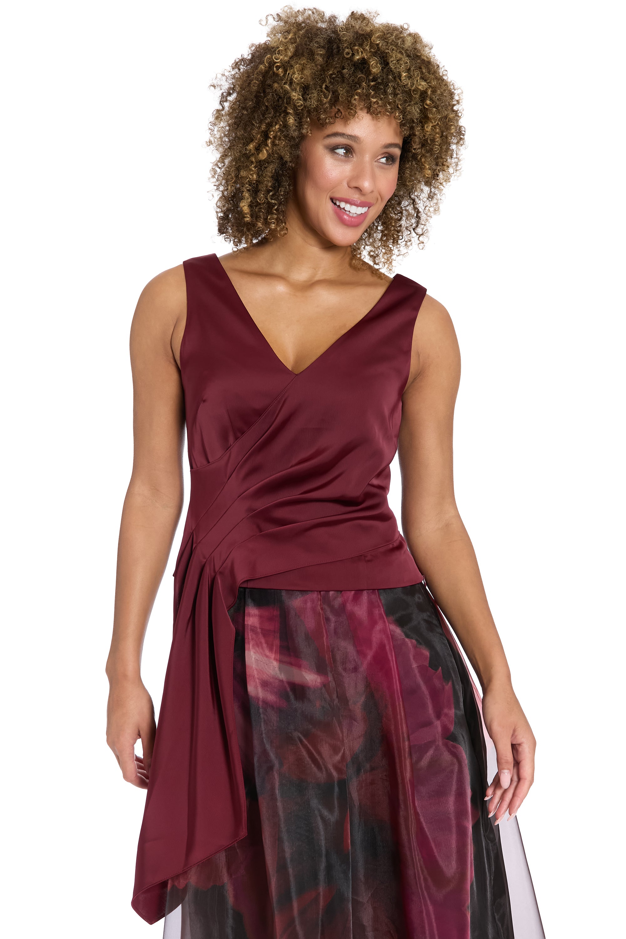 Ithaca Pleated Sleeveless Top