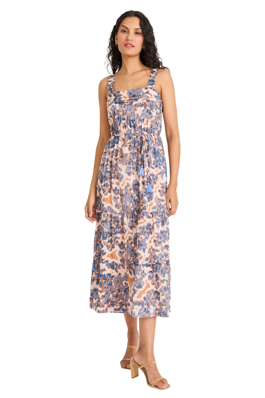 Nolan Tank Midi In Printed Cotton