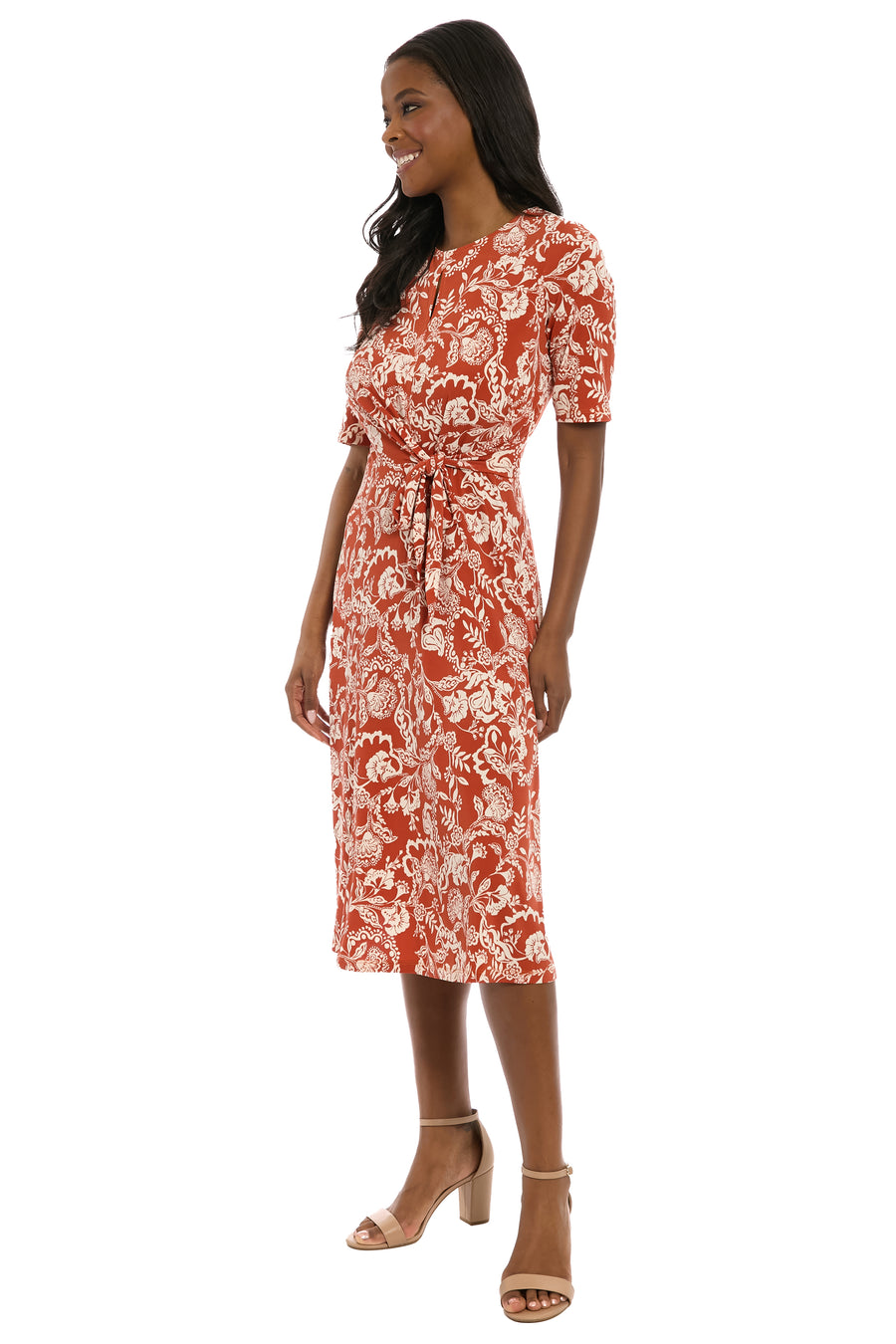 elbow sleeve midi dress Shirt Sleeve Collared Polo Dress Husipze Womens Summer Cotton Midi