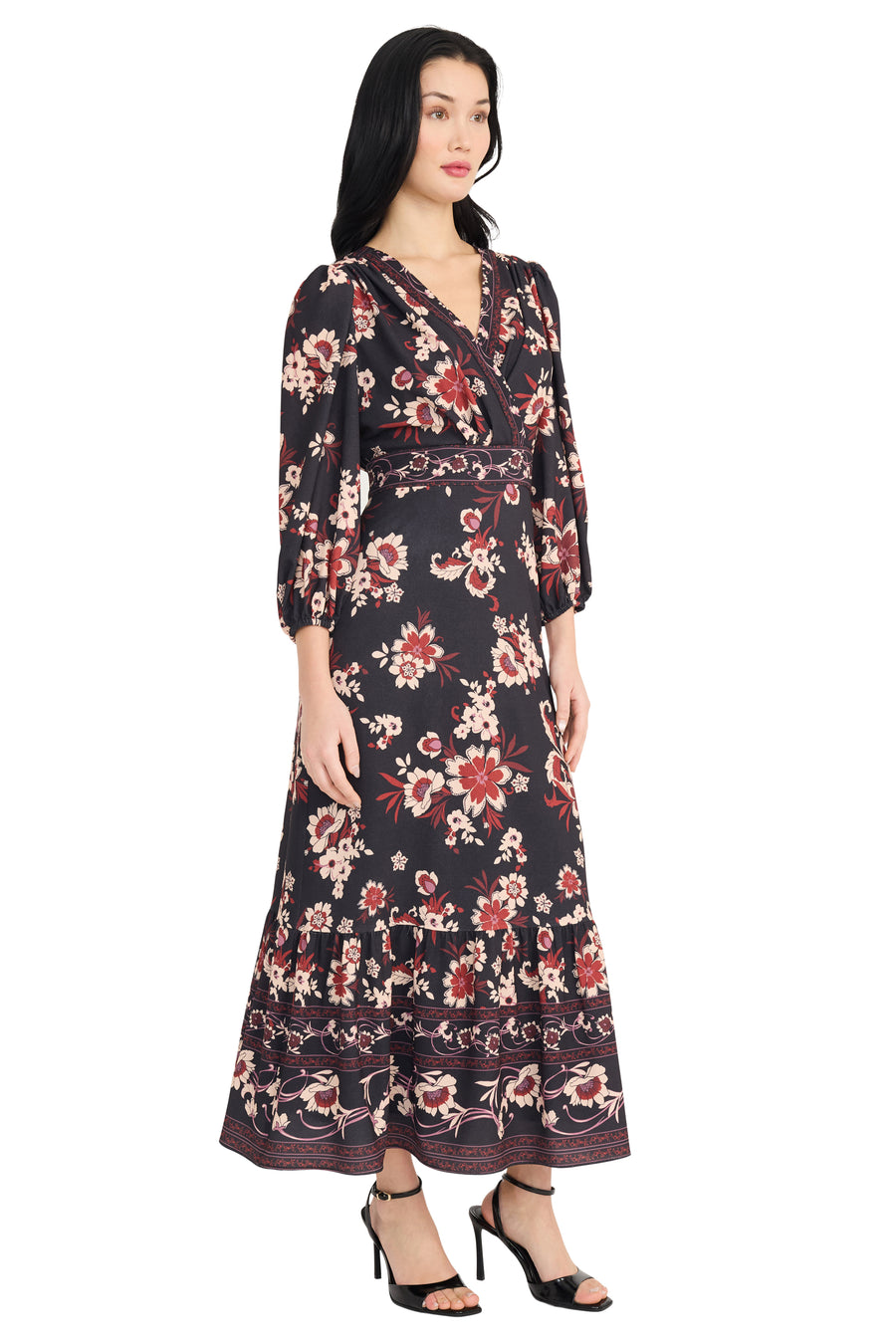 donna morgan a line dress Donna Morgan D6953M - High Neck A-Line Dress 4 / Shell Pink